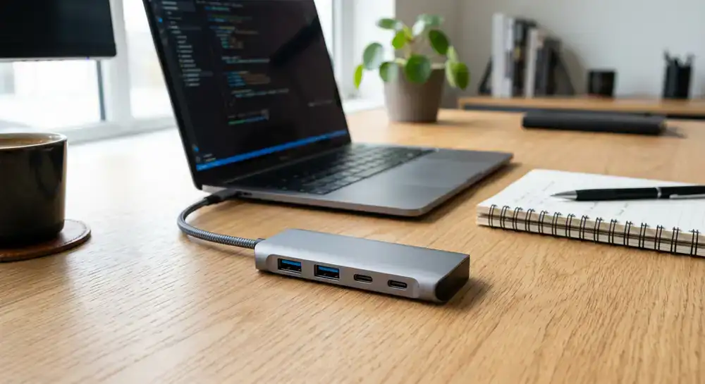 Kompakt 4 portos adapter